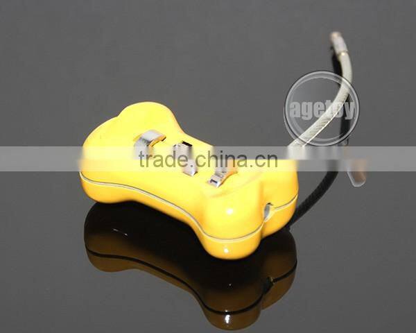 Cute Dog Bone Shaped Travel Luggage Three Codes Lock Suitcase Password Combination Lock Steel Wire Cipher Metal Digital Padlock