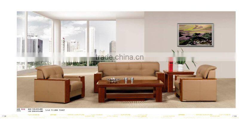 best price bright colored leather sofa set factory sell directly YC7958