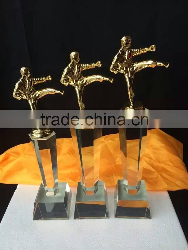 Grade metal-pointed star Crystal trophy custom Alice