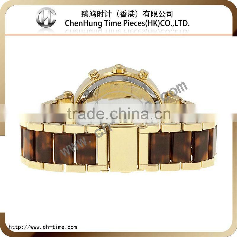 Vintage multifunction watch mens stainless steel plated rose gold watch new ladies watch