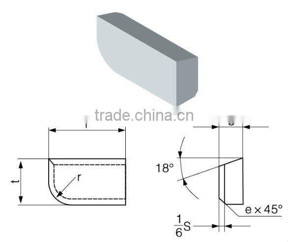 YG6 Tungsten carbide brazing tips