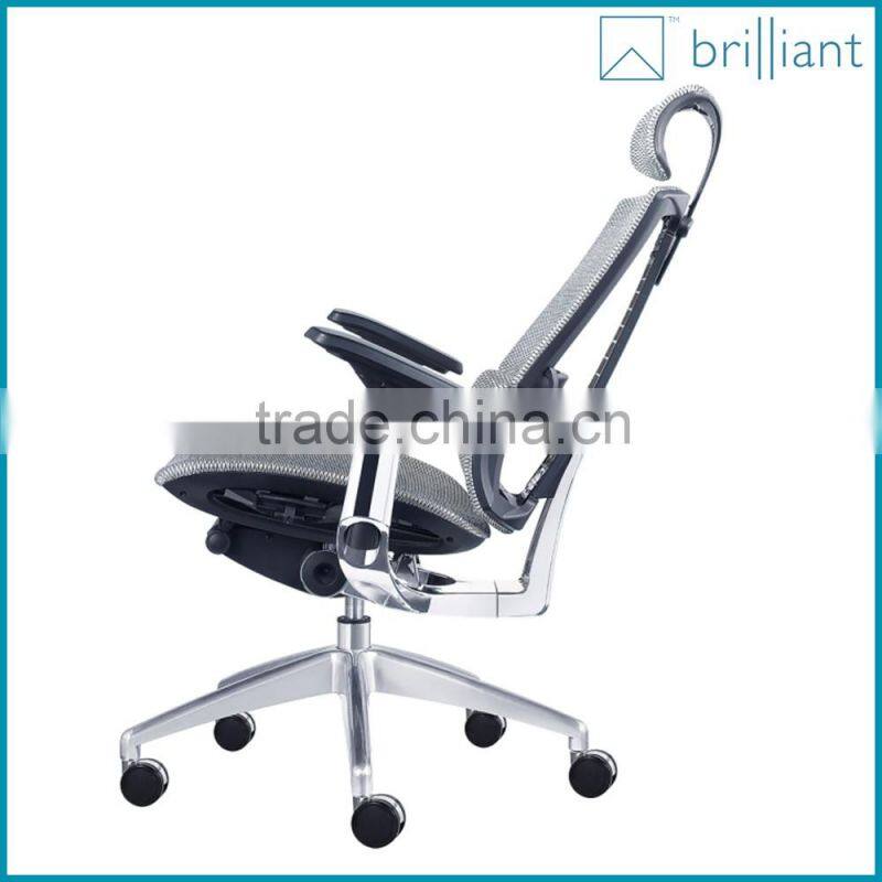 888A Modern ergonomics high back mesh fabric office chair with Aluminum alloy five-star foot