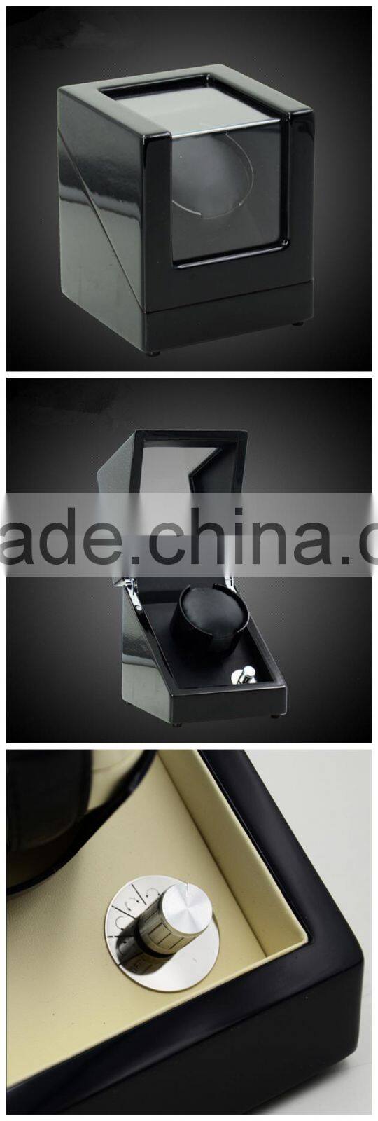 Glossy wooden watch winder, Automatic watch winder, Single watch winder box