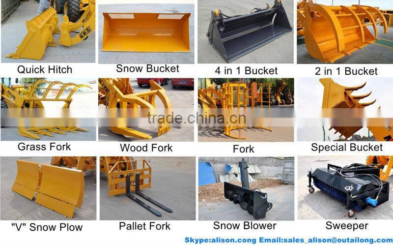 AOLITE 927FZ tractor front end loader with snow blower