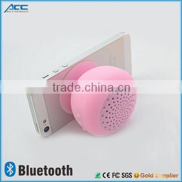 Alibaba facotry wholesale sucker mini mushroom bluetooth speaker for iPhone