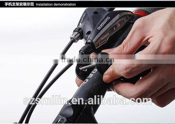 Motorcycle Scooter Mobile Phone Waterproof Case Holder for Samsung Galaxy S6 with 360 degree swivel ball head