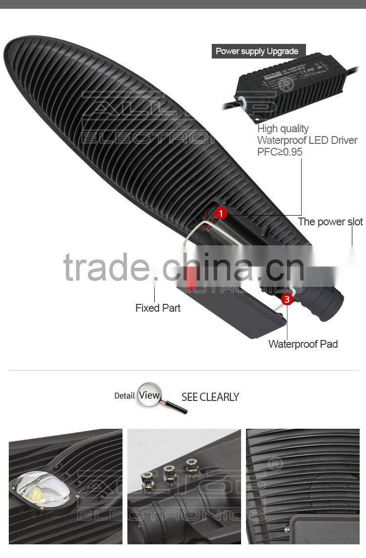 Outdoor IP67 waterproof bridgelux cob 200w street led lighting