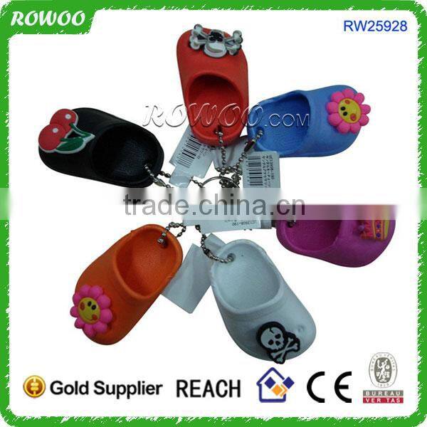 2014 New arrival custom keychain Promotional Logo slippers keyring
