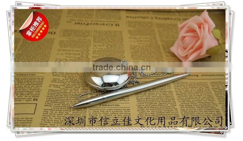TT-13 fashionable desk pen with chain , bank pen with lovely pen stand