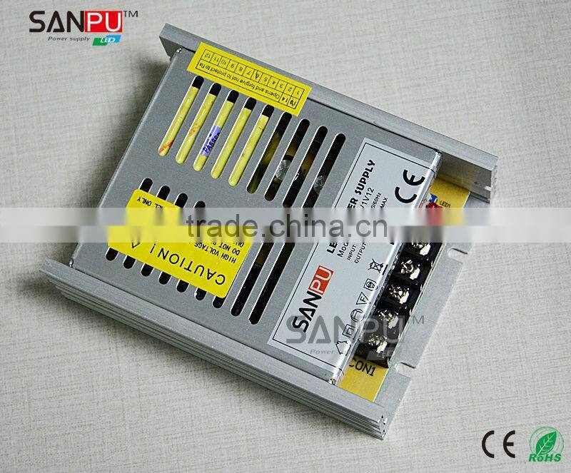 Sanpu new sale ultra thin 60w 12v led strip single output open frame power supply case