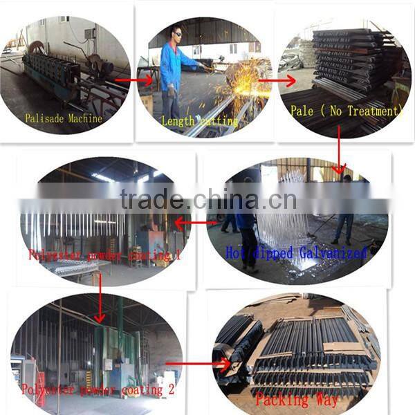 High Quality palisade /palisade fence /1.8m High Palisade Security Fencing( 20 years professional factory)