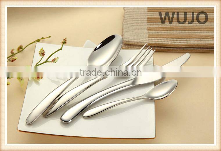 Mirror polish hotel flatware stainless steel cutlery set