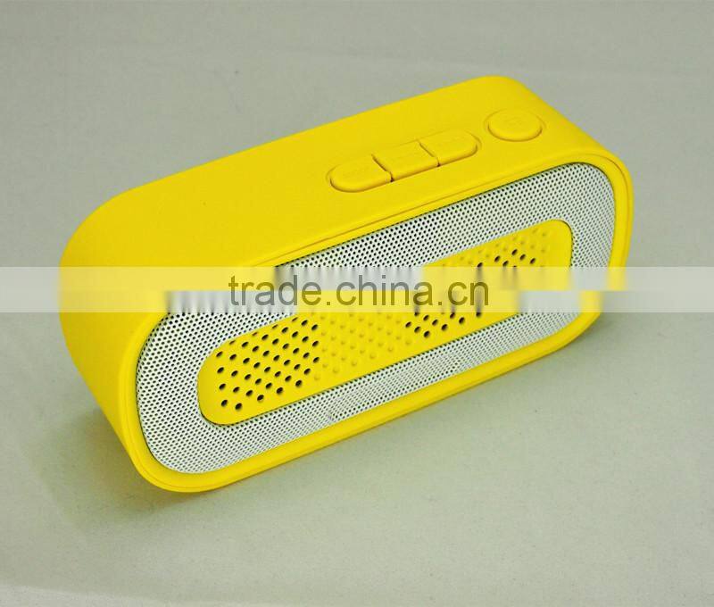 2015 best stereo audio sound 3W wireless FM radio bluetooth speaker with USB Flash MP3 Player