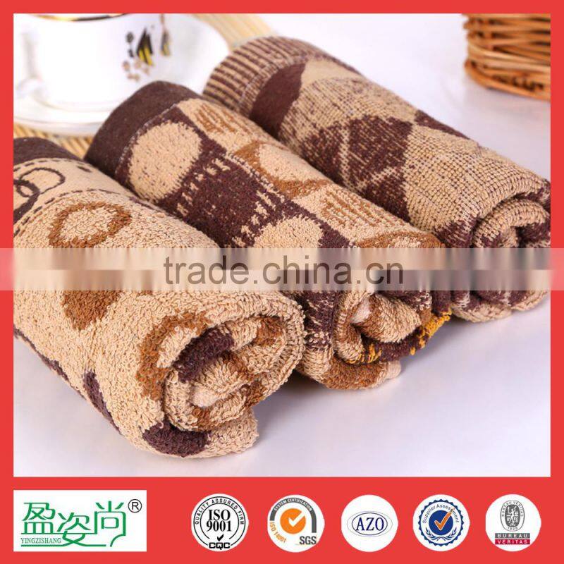 kitchen towel 2015 wholesale hand towel circle patten cotton towel jacquard face towel