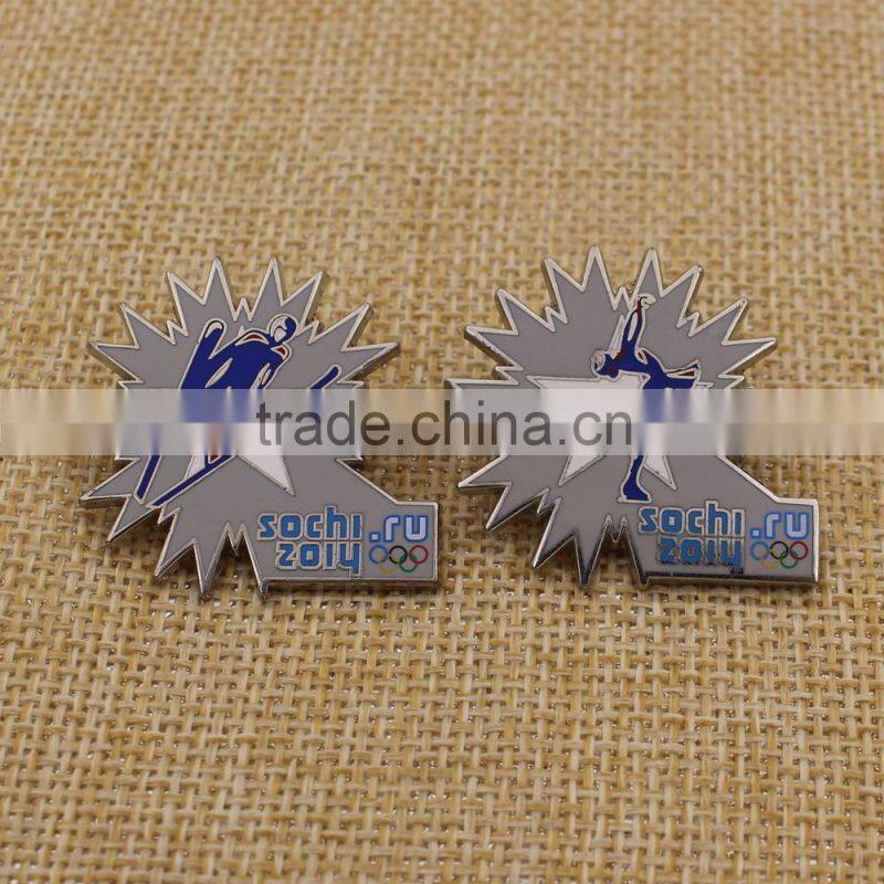 Wholesale cheap custom flower lapel pin manufacturers china