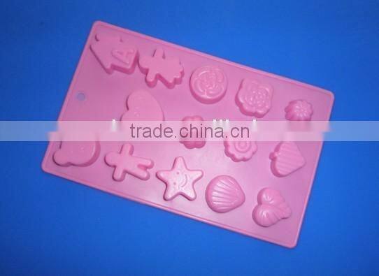 FDA/LFGB/SGS approved high quality 3 kinds flower shape chocolate mold