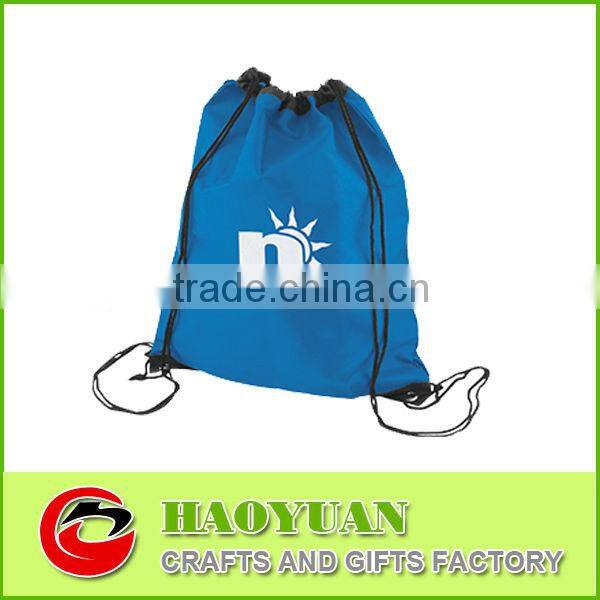 Green 210D nylon drawstring shoe bag-HYGWD035