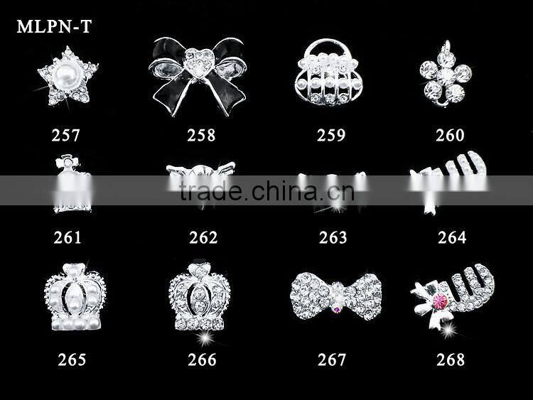 Small skull colorful rhinestones diamond accessories for nail art