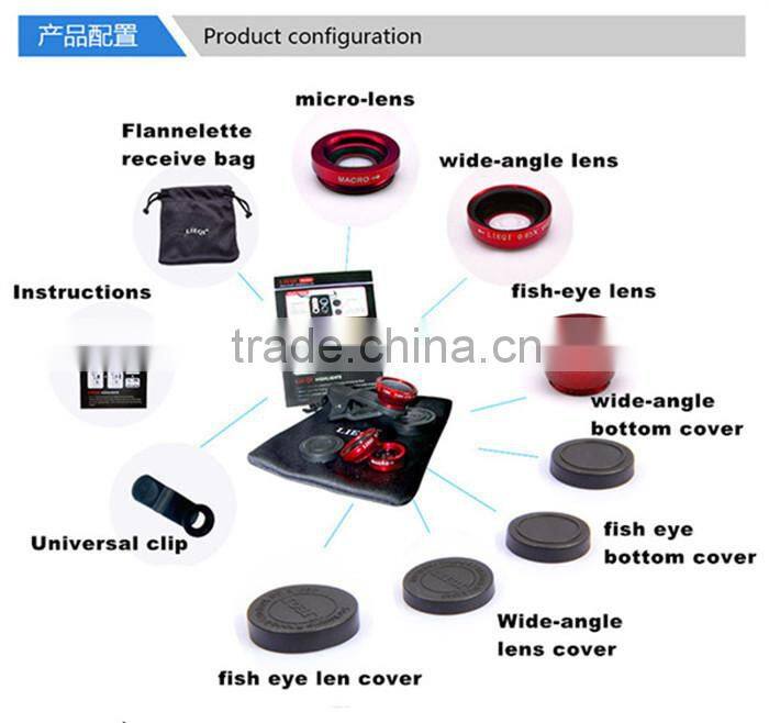 3 in 1 Universal Camera Lens,Fisheye Lens For Samsung S4