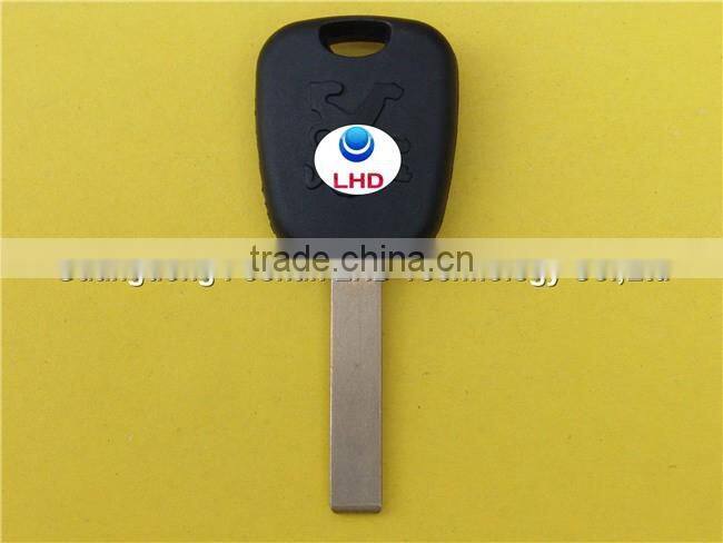 Hot Sale Peugeot 407 transponder car key with groove blade