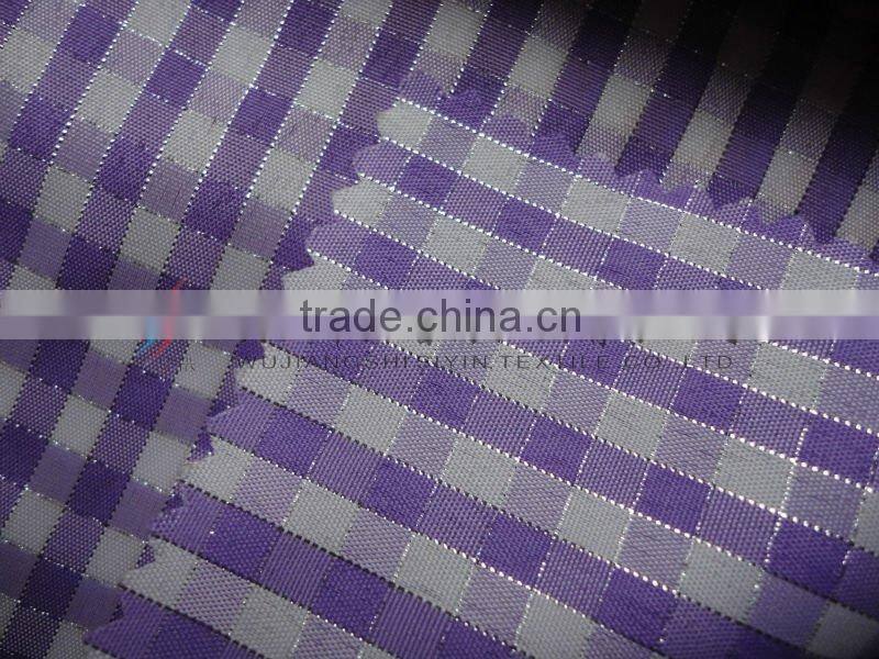 Small Check silver Yarn Dyed Fabric