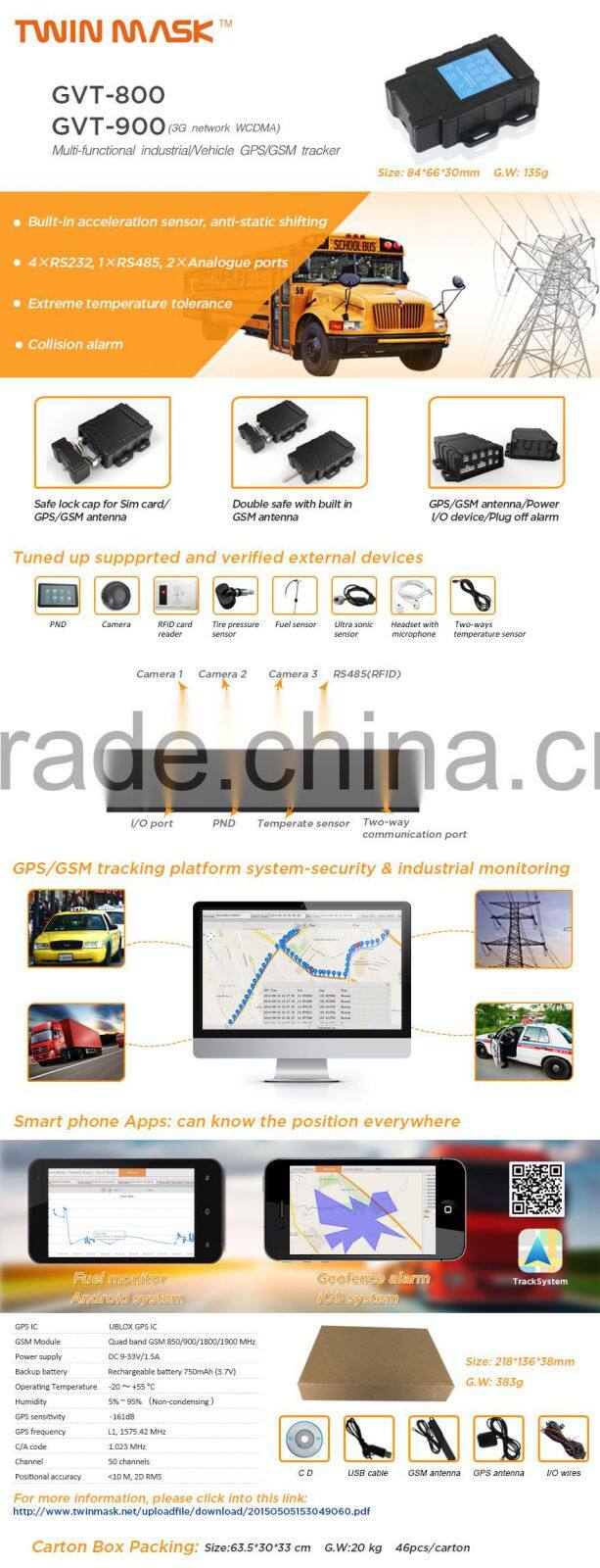 google map long battery life gps tracker/small gps vehicle locator