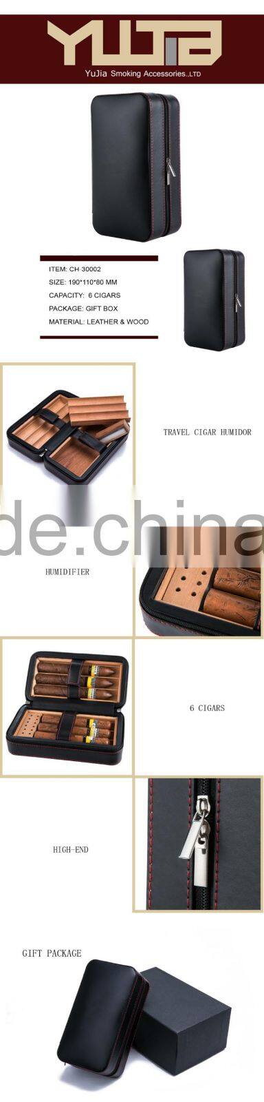Guangzhou cohiba custom Travel cigar humidor With Humidifier