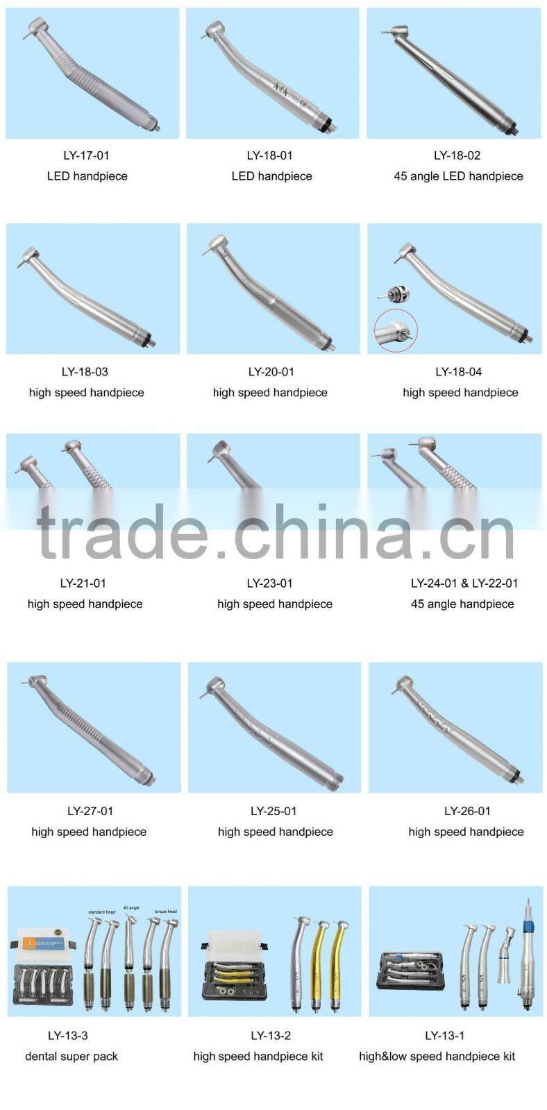 Slow handpiece kit contra angle straight hand piece dental items supply