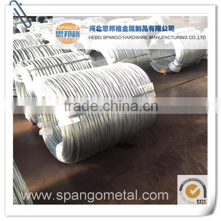 hot dipped galvanized Steel wire for armouring cable wire/size 5mm/made in China