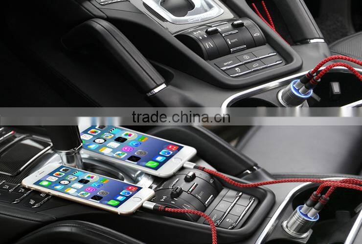2016 hot sales usb car charger for automobile 2.4a vw car usb charger