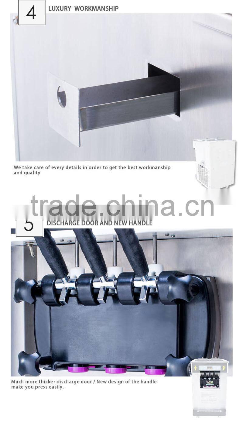 Wide outlets ice cream stand machine on coffee shop, frozen drink kiosks,restaurants