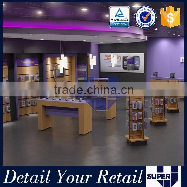 professional custom 3D rendering cellphone store design with lighting