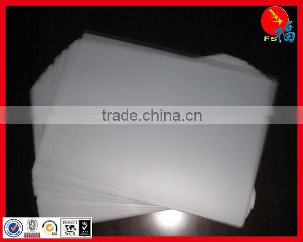 PVC coated overlay transparent 40 mic to 200mic