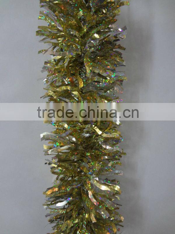 tinsel garland christmas decoration