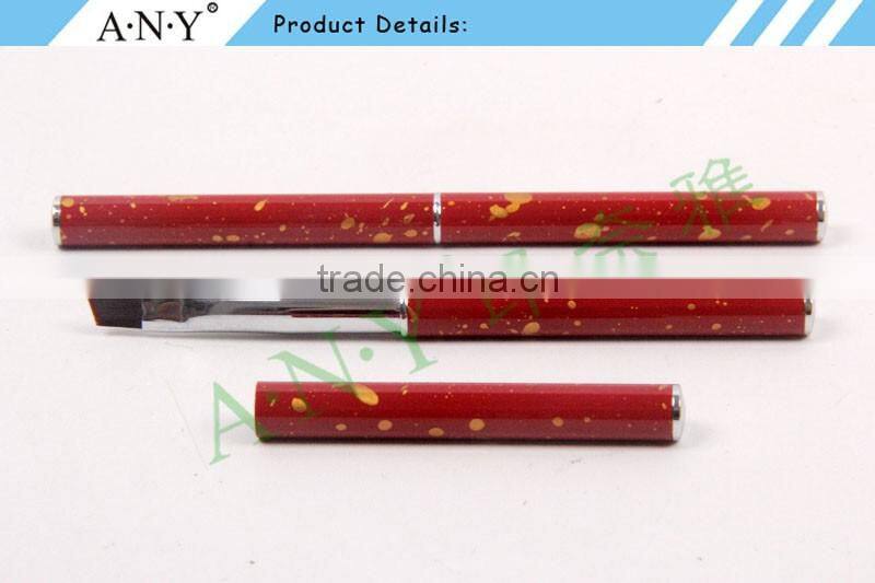 ANY 2016 Hot sale Mental Handle Import High Quality Angled Hair Nail Art Brush Gel Pure Color