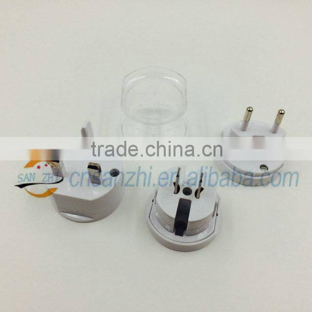 All in one universal roundness Europe North South America Asia countries standard travel adapter