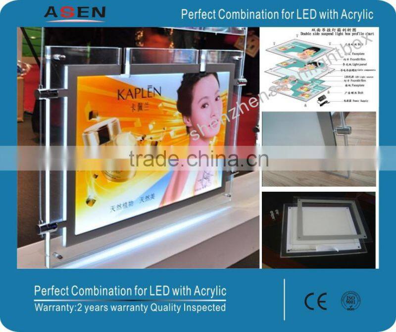 Super Thin LED Acrylic Advertising Light Frame