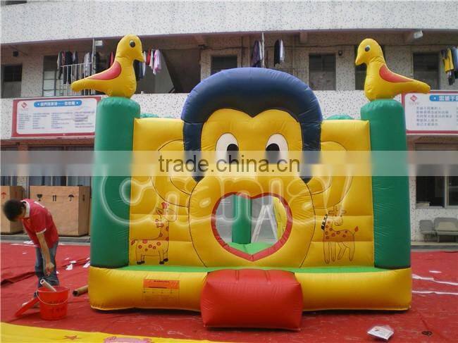 Cartoon theme 0.55mm pvc tarpaulin commercial inflatable bouncer