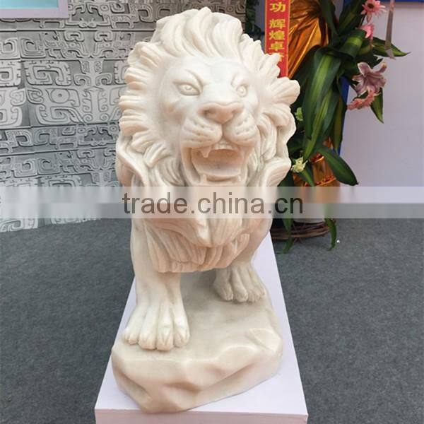 small granite lion statue