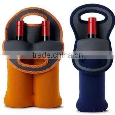 neoprene insulated bottle cooler tote bag