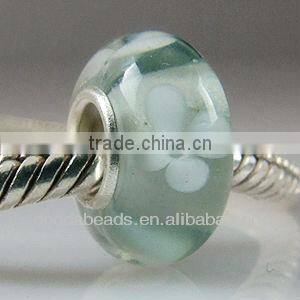 2013 fashion trend 925 silver core lampwork glass Jewelry beads wholesale