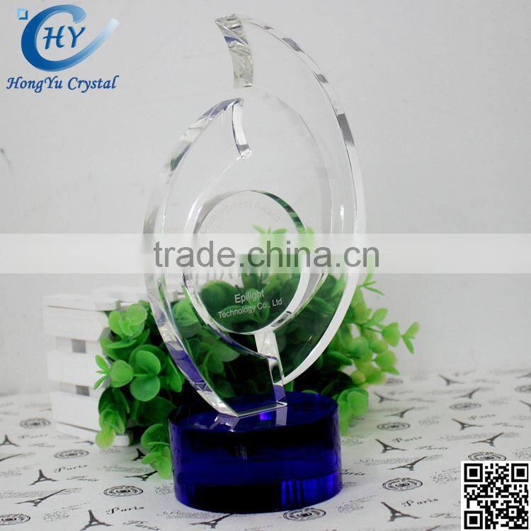 2016 newest special shaped crystal trophy with cheap price