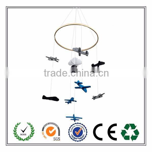 New Arrival!Handmade Adorable Plane Felt Mobile For Room Decoration
