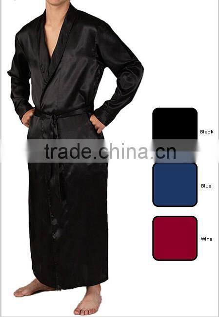 Jacquard Men's Silk Robes Print Sleep Pants Boxers Silk Jacquard Pajama Sets