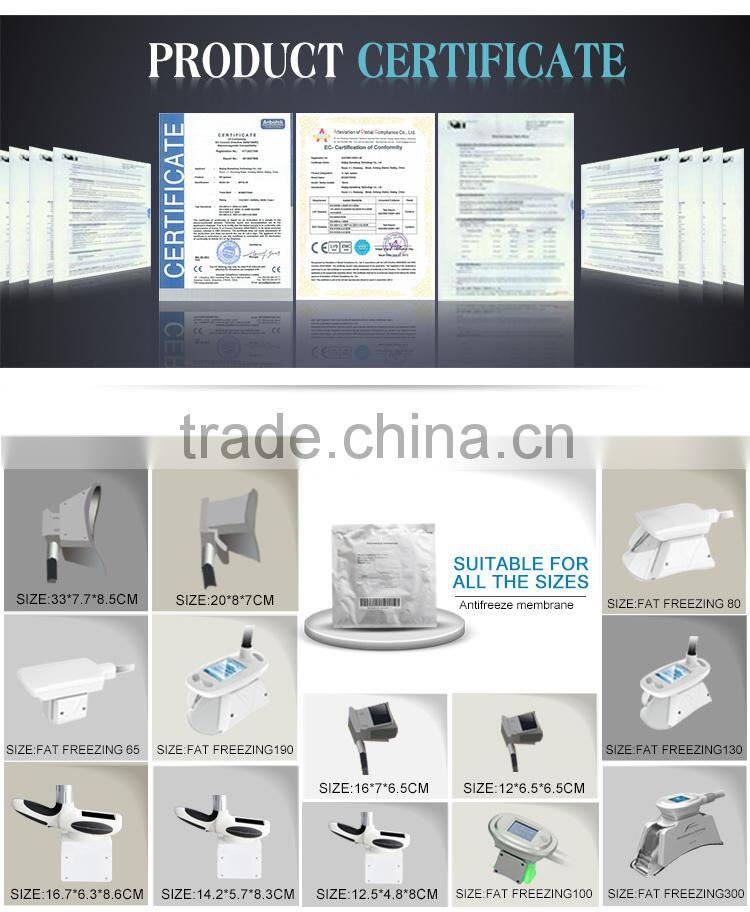 Popular!!!cryofreezing / liposuction antifreeze membrane for cryo sculpting membrana anticongelante beauty device