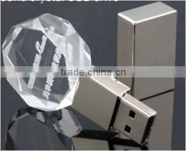 OEM crystal flash drive usb