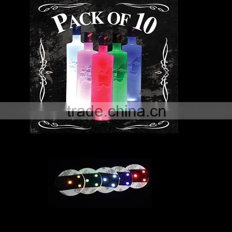 halloween Cheap Sticker Light Up Coaster,led sticker light