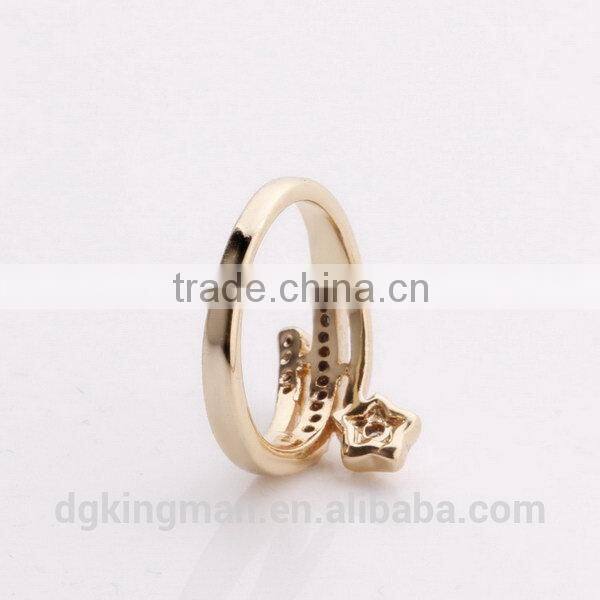 Kingman quality top sell faux crystal ring