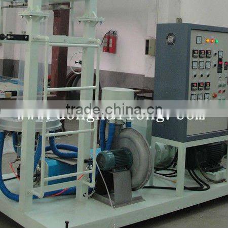 PE film blowing machine with single manual winder