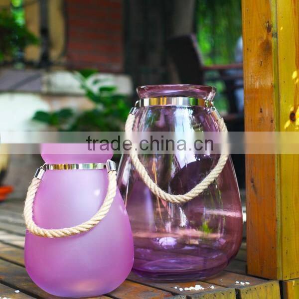 LFGB product large glass candle jars wholesale for home decoration